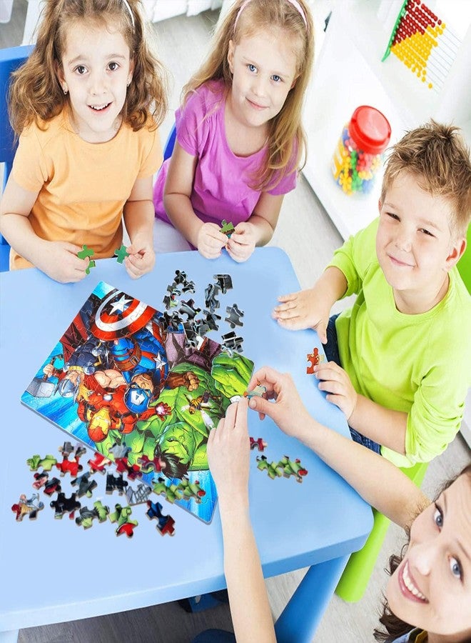 LELEMON Puzzles for Kids Ages 4-6,100 Piece Puzzles for Kids Ages 4-8 in a Metal Box, Childrens Educational Jigsaw Puzzles 100 Piece Puzzle Games Puzzle Toys for Girls and Boys - Image 5